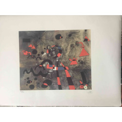 Litografia Joan Miro off set 56x76 cm certificada