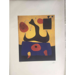 Joan Miro Lithografie off set 56x76 cm gecertificeerd