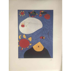 Joan Miro Lithografie off set 56x76 cm gecertificeerd