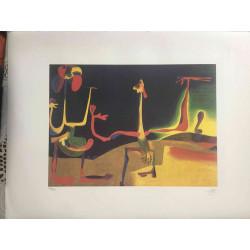 Joan Miro Lithografie off set 56x76 cm gecertificeerd