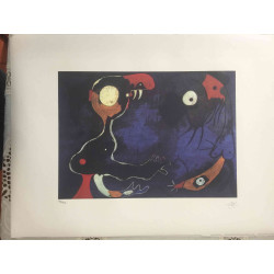 Litografia Joan Miro off set 56x76 cm certificada