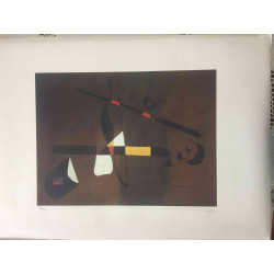 Joan Miro Lithografie off set 56x76 cm gecertificeerd