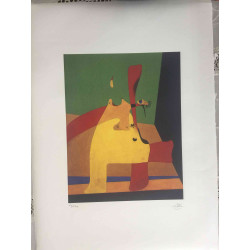 Litografia Joan Miro off set 56x76 cm certificada