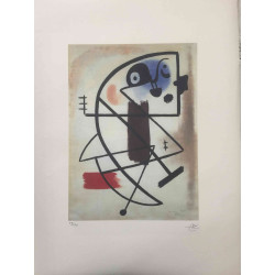 Joan Miro Lithografie off set 56x76 cm gecertificeerd