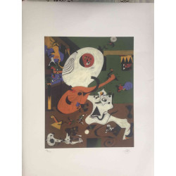Litografia Joan Miro off set 56x76 cm certificada