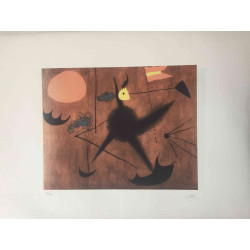 Joan Miro Lithografie off set 56x76 cm gecertificeerd