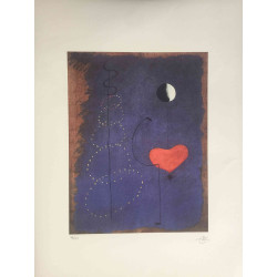 Joan Miro Lithografie off set 56x76 cm gecertificeerd