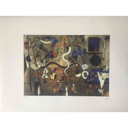 Litografia Joan Miro off set 56x76 cm certificada