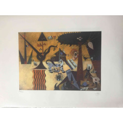 Joan Miro Lithografie off set 56x76 cm gecertificeerd