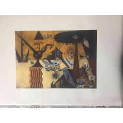 Litografia Joan Miro off set 56x76 cm certificada