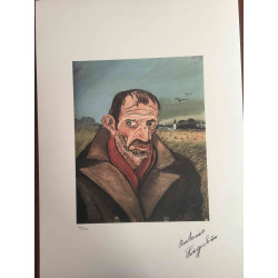 Antonio Ligabue litografia off set cm 50x70