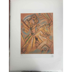 Joan Miro Lithografie off set 56x76 cm gecertificeerd