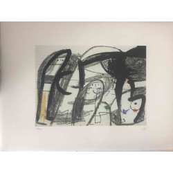 Joan Miro Lithografie off set 56x76 cm gecertificeerd