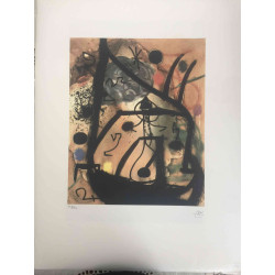Litografická súprava Joan Miro certifikovaná 56x76 cm