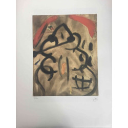 Joan Miro Lithografie off set 56x76 cm gecertificeerd