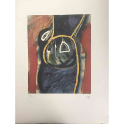 Litografická ofsetová souprava Joan Miro 56x76 cm certifikovaná