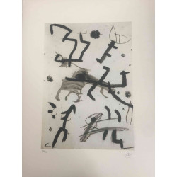 Joan Miro Lithographie hors set 56x76 cm certifiée