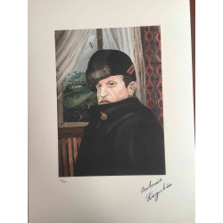 Antonio Ligabue litografia off set cm 50x70