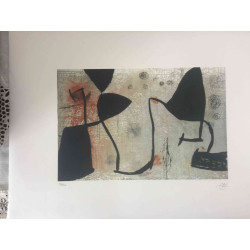Joan Miro Lithografie off set 56x76 cm gecertificeerd