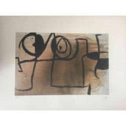 Joan Miro  Litografia off set cm 56x76  certificata