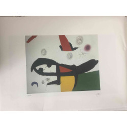 Joan Miro  Litografia off set cm 56x76  certificata