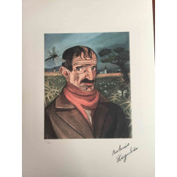Antonio Ligabue litografia off set cm 50x70