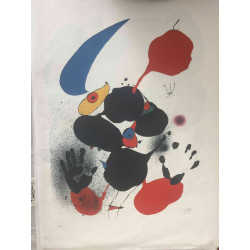 Joan Miro Lithographie Offset 56x76 cm zertifiziert