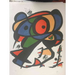 Joan Miro  Litografia off set cm 56x76  certificata