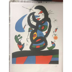 Litografia Joan Miro off set 56x76 cm certificada