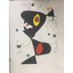 Joan Miro  Litografia off set cm 56x76  certificata
