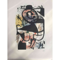 Joan Miro  Litografia off set cm 56x76  certificata