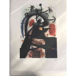 Litografická súprava Joan Miro certifikovaná 56x76 cm