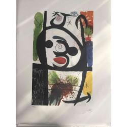 Joan Miro  Litografia off set cm 56x76  certificata