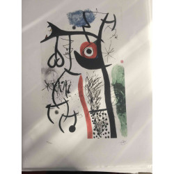 Joan Miro Lithografie off set 56x76 cm gecertificeerd
