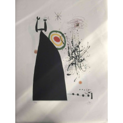 Joan Miro  Litografia off set cm 56x76  certificata