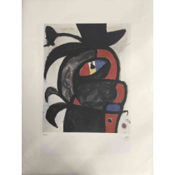 Joan Miro Lithograph off set 56x76 cm certified