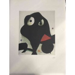 Joan Miro Lithographie hors set 56x76 cm certifiée