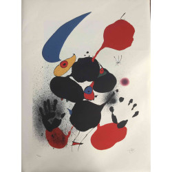 Joan Miro  Litografia off set cm 56x76  certificata