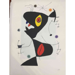 Joan Miro Lithograph off set 56x76 cm certified