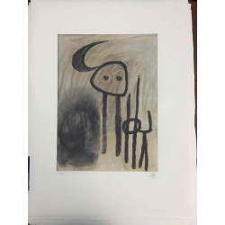 Joan Miro Litografía off set 56x76 cm certificado