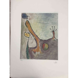 Litografia Joan Miro off set 56x76 cm certificada