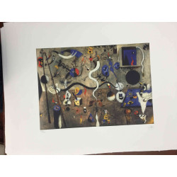 Litografická súprava Joan Miro certifikovaná 56x76 cm