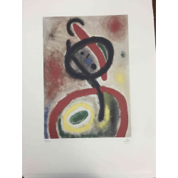 Joan Miro Lithograph off set 56x76 cm certified