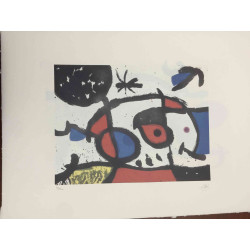 Joan Miro  Litografia off set cm 56x76  certificata