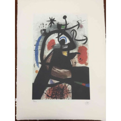 Joan Miro Litografia offsetowa 56x76 cm certyfikowana