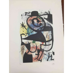 Joan Miro  Litografia off set cm 56x76  certificata