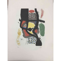 Joan Miro Lithograph off set 56x76 cm certified