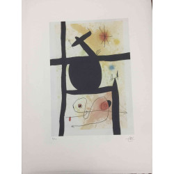 Litografická súprava Joan Miro certifikovaná 56x76 cm