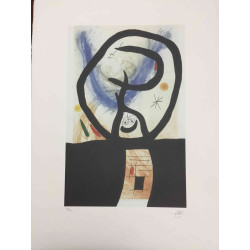 Joan Miro Lithographie Offset 56x76 cm zertifiziert