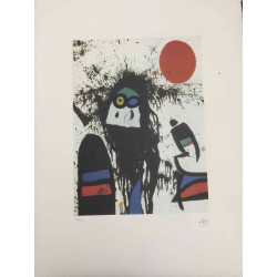 Litografická súprava Joan Miro certifikovaná 56x76 cm